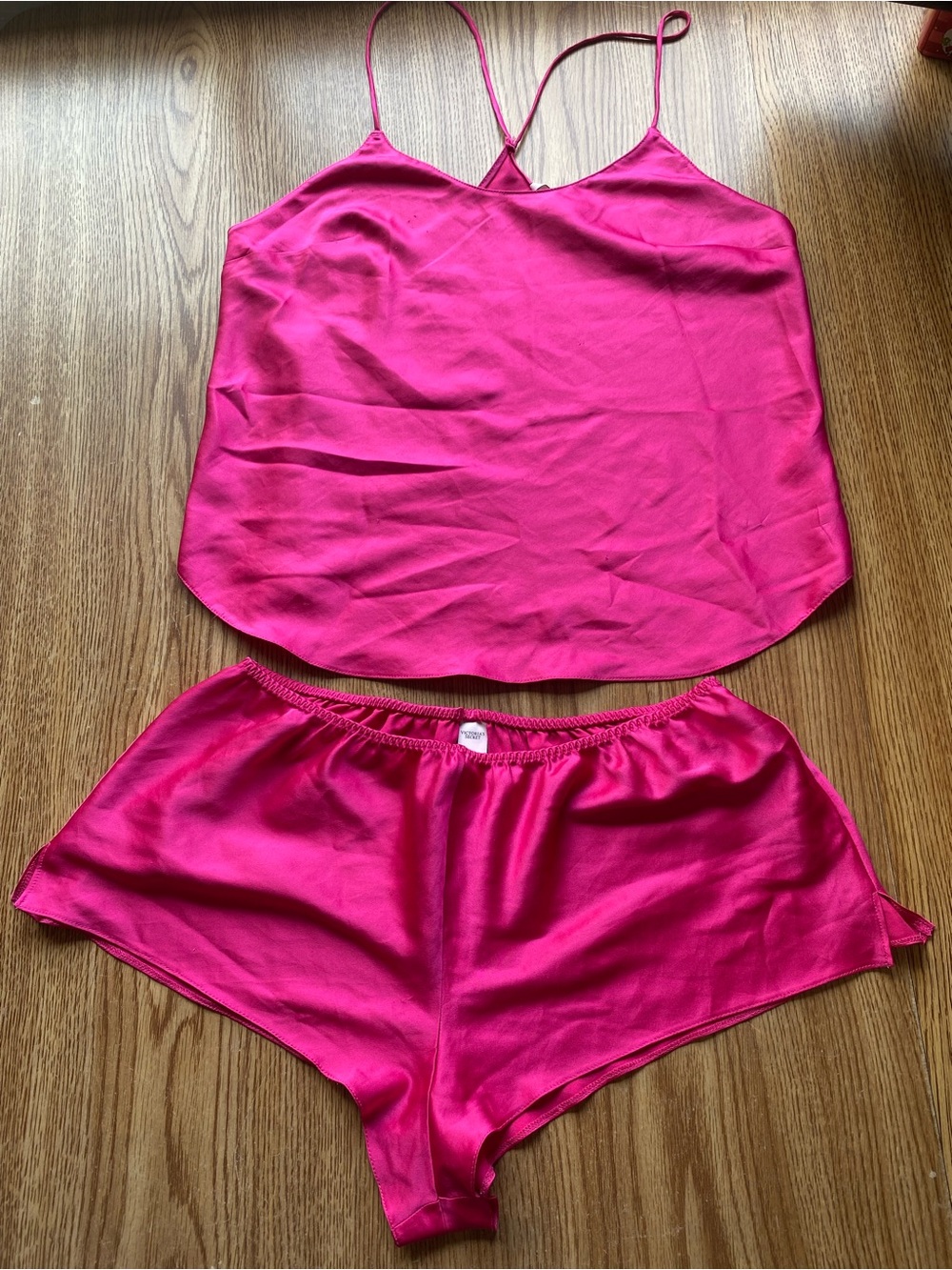 Victoria's Secret Hot Pink Cami & Short Sleep Set Size Small